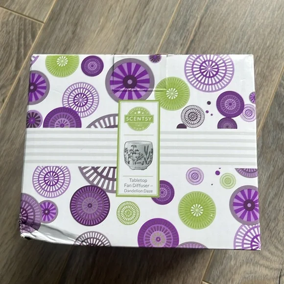BNIB Scentsy Dandelion Daze Tabletop Fan Diffuser - Picture 4 of 11